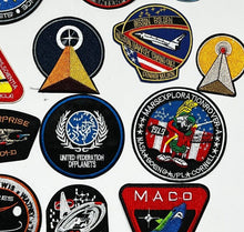 Load image into Gallery viewer, 19 Piece Embroidered Space Applique Patches