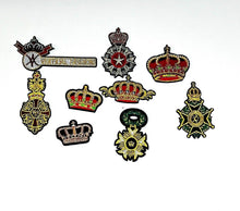 Load image into Gallery viewer, Military Army Style  Badges  and Crown Applique Patches