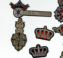 Load image into Gallery viewer, Military Army Style  Badges  and Crown Applique Patches