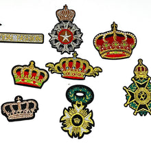 Load image into Gallery viewer, Military Army Style  Badges  and Crown Applique Patches