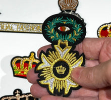 Load image into Gallery viewer, Military Army Style  Badges  and Crown Applique Patches