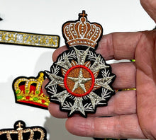 Load image into Gallery viewer, Military Army Style  Badges  and Crown Applique Patches