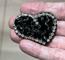 Load image into Gallery viewer, Love Heart With Crystal  and Rhinestones Appliqué Patches
