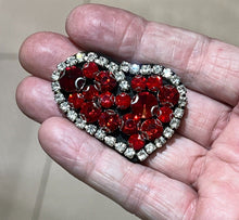 Load image into Gallery viewer, Love Heart With Crystal  and Rhinestones Appliqué Patches