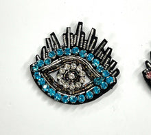 Load image into Gallery viewer, Evil Eye  Crystal Embellished Appliqué Patch