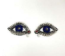 Load image into Gallery viewer, Large Evil Eye Crystal Embellished Appliqué Patch