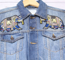 Load image into Gallery viewer, A Pair of Elephant Applique Patch