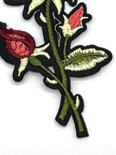 Load image into Gallery viewer, Embroidered Rose Flower Applique Patch
