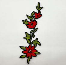 Load image into Gallery viewer, Large Embroidered Rose Flower Applique Patch