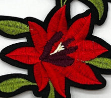 Load image into Gallery viewer, Large Embroidered Rose Flower Applique Patch