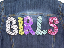 Load image into Gallery viewer, Large Girls Sequin Applique Patch
