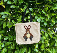 Load image into Gallery viewer, Tote with Cute Fluffy Bunny 12 or 5 oz Shopping Bag
