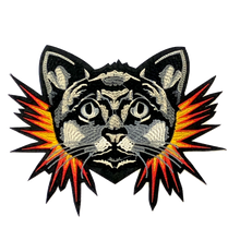 Load image into Gallery viewer, Flame cat Applique Patch