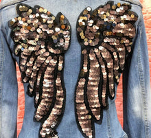 Load image into Gallery viewer, 1 Pair Embellishment Sequin Applique Wings