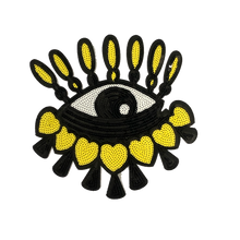 Load image into Gallery viewer, Evil Eye  With lashes Applique Patch