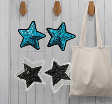 Load image into Gallery viewer, Small Sequin Star 2 piece set Applique Patch