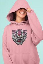 Load image into Gallery viewer, Large Pink Sequin Tiger Applique Patch