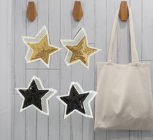 Load image into Gallery viewer, Small Sequin Star 2 piece set Applique Patch