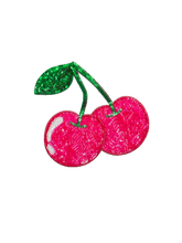 Load image into Gallery viewer, Large Pink Cherry Sequin Applique Patch