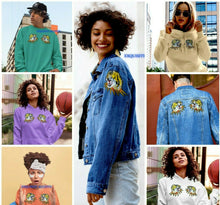 Load image into Gallery viewer, Embroidered Tiger Heads and Letters Applique Patch