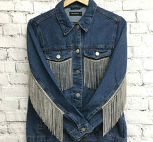 Load image into Gallery viewer, Crystal Rhinestone Tassel Trim Rhinestone Fringe