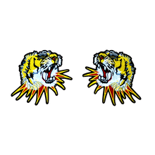 Load image into Gallery viewer, Embroidered Tiger Heads and Letters Applique Patch