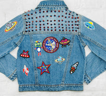 Load image into Gallery viewer, 10 Pieces Children's space, Rocket, Alien and Planets Applique Patches