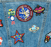 Load image into Gallery viewer, 10 Pieces Children's space, Rocket, Alien and Planets Applique Patches