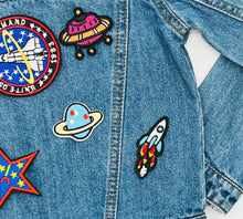 Load image into Gallery viewer, 10 Pieces Children's space, Rocket, Alien and Planets Applique Patches