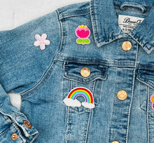 Load image into Gallery viewer, 7 Pieces Children's Rainbows and Hearts Applique Patches
