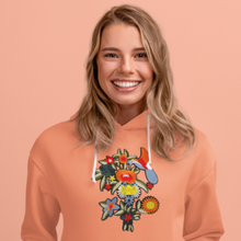 Load image into Gallery viewer, Beautiful Large Flower and Bird Patch appliqué