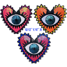 Load image into Gallery viewer, Large Sequin Evil Eye  Appliqué Patch