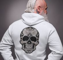 Load image into Gallery viewer, Skull Rhinestone T-Shirt in Black & Silver