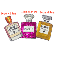 Load image into Gallery viewer, Sequin Perfume Bottle Applique Patch
