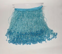 Load image into Gallery viewer, Heavy Beaded Fringe Trimmed  With Tear Drop Bottom Tasselling