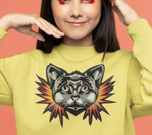 Load image into Gallery viewer, Flame cat Applique Patch