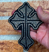 Load image into Gallery viewer, Rheinstone Cross Iron on Transfer