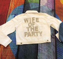 Load image into Gallery viewer, Rhinestone letters Wedding Personalise Jacket Bride Wifey *LETTERS ONLY*
