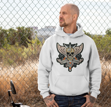 Load image into Gallery viewer, Embroidered Biker Skull Applique Patch