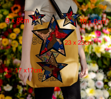 Load image into Gallery viewer, 4 Stars Sequin Star Applique Patch