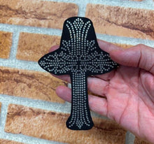Load image into Gallery viewer, Rheinstone Cross Iron on Transfer