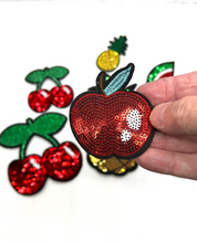 Load image into Gallery viewer, 11 Piece set Watermelon, Strawberry, Cherry, Apple, Applique Patches
