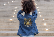 Load image into Gallery viewer, Tiger Head  Sequin Applique Patch
