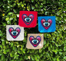 Load image into Gallery viewer, Tote with  Sequin Evil Eye  12 or 5 oz Shopping Bag
