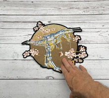 Load image into Gallery viewer, Large  Dinosaur  Embroidered Applique Patch
