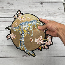 Load image into Gallery viewer, Large  Dinosaur  Embroidered Applique Patch
