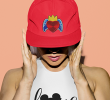 Load image into Gallery viewer, Embroidered  Heart  Crown and Wings Applique Patch
