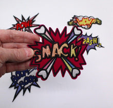 Load image into Gallery viewer, Pow Pop Art  Comic Cool  Embroidered Applique Patch of 6 Pieces
