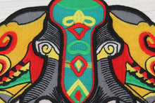 Load image into Gallery viewer, Large Embroidery Elephant Applique  Patch
