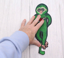Load image into Gallery viewer, Green Monkey  applique Patch
